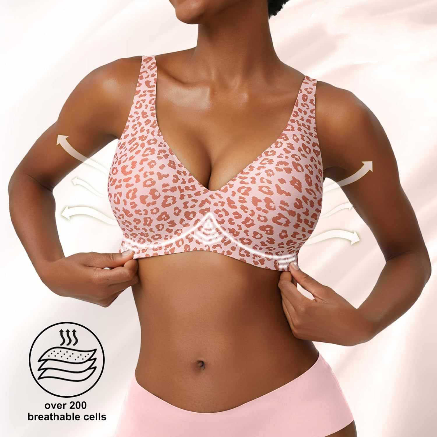 Kadınlar İçin Dikişsiz Pembe L - Plunge Bra Push Up incelemesi ve fiyatı